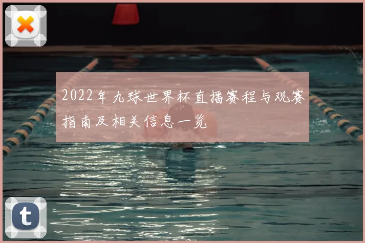 2022年九球世界杯直播赛程与观赛指南及相关信息一览